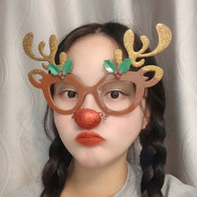 Load image into Gallery viewer, Christmas Weird Glasses Personalized Christmas Hair Clip, Scarf Snowman, Christmas Gifts, Snowman With Hat, Glitter Christmas Tree, Love Elderly Snowman, Green Polka Dot Tree, Big Christmas Tree With Balls, Single-sided Glitter Christmas Hat           ...