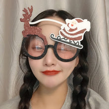 Load image into Gallery viewer, Christmas Weird Glasses Personalized Christmas Hair Clip, Scarf Snowman, Christmas Gifts, Snowman With Hat, Glitter Christmas Tree, Love Elderly Snowman, Green Polka Dot Tree, Big Christmas Tree With Balls, Single-sided Glitter Christmas Hat           ...