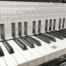 Load image into Gallery viewer, 88 Keys Keyboard Piano Practice Paper Comparison Table Fingering Practice Comparison Chart, White
