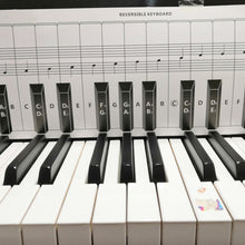 Load image into Gallery viewer, 88 Keys Keyboard Piano Practice Paper Comparison Table Fingering Practice Comparison Chart, White