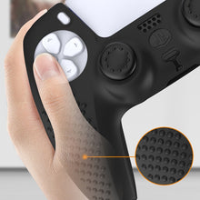 Load image into Gallery viewer, For PS5 Game Controller Joystick Cap Silicone Protective Cover Kit Dustproof Case, Black Polka Dots, White Smooth, Blue Smooth, Black Smooth