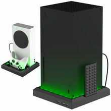 Load image into Gallery viewer, For XBOX Series X / S Charging Cooling Fan Base RGB Colorful Light Charger Bracket, RGB Colorful Light