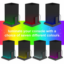 Load image into Gallery viewer, For XBOX Series X / S Charging Cooling Fan Base RGB Colorful Light Charger Bracket, RGB Colorful Light