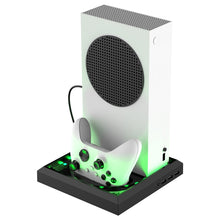 Load image into Gallery viewer, For XBOX Series X / S Charging Cooling Fan Base RGB Colorful Light Charger Bracket, RGB Colorful Light
