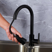 Load image into Gallery viewer, Kitchen Pull-out Faucet Stainless Steel Sink Telescopic Universal Faucet,Spec:, CLH002 Black, CLY002 Wire Drawing, Electroplating
