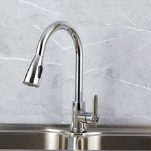 Load image into Gallery viewer, Kitchen Pull-out Faucet Stainless Steel Sink Telescopic Universal Faucet,Spec:, CLH002 Black, CLY002 Wire Drawing, Electroplating
