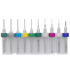 10 In 1 PCB Tungsten Steel Drill Bits Carving Miniature Drill Bits, Size:, 0.1-1mm, 0.6-1.5mm, 1.1-2mm, 1.5-2.4mm, 2.1-3.0mm