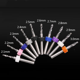 10 In 1 PCB Tungsten Steel Drill Bits Carving Miniature Drill Bits, Size:, 2.1-3.0mm, 0.1-1mm, 0.6-1.5mm, 1.1-2mm, 1.5-2.4mm