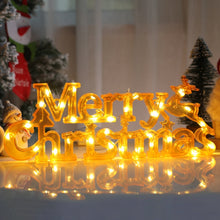 Load image into Gallery viewer, Merry Christmas Letters Modeling Lights, White Shell Button Battery, Red  Shell Button Battery, White Shell Dry Battery, Red  Shell Dry Battery, Yellow Button Battery