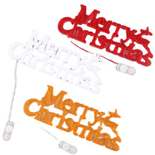 Load image into Gallery viewer, Merry Christmas Letters Modeling Lights, White Shell Button Battery, Red  Shell Button Battery, White Shell Dry Battery, Red  Shell Dry Battery, Yellow Button Battery