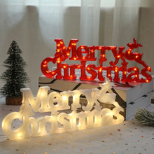 Load image into Gallery viewer, Merry Christmas Letters Modeling Lights, White Shell Button Battery, Red  Shell Button Battery, White Shell Dry Battery, Red  Shell Dry Battery, Yellow Button Battery