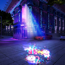 Load image into Gallery viewer, 8W LED Christmas Colorful Rotating Laser Atmosphere Light Random Pattern Delivery, US Plug with 6 Cards, EU Plug with 6 Cards, UK Plug with 6 Cards, AU Plug with 6 Cards, US Plug with 4 Cards, EU Plug with 4 Cards, UK Plug with 4 Cards                 ...