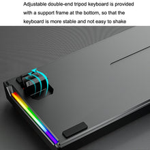 Load image into Gallery viewer, LEAVEN K620 61 Keys Hot Plug-in Glowing Game Wired Mechanical Keyboard, Cable Length: 1.8m, Black Green Shaft, White Green Shaft, Blue Green Shaft, Pink Green Shaft, White Black Red Shaft, Black White Green Shaft, White Black Green Shaft               ...