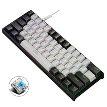 Load image into Gallery viewer, LEAVEN K620 61 Keys Hot Plug-in Glowing Game Wired Mechanical Keyboard, Cable Length: 1.8m, Black Green Shaft, White Green Shaft, Blue Green Shaft, Pink Green Shaft, White Black Red Shaft, Black White Green Shaft, White Black Green Shaft               ...