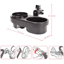 Load image into Gallery viewer, Stroller Double Cup Holder Pushchair Bottle Snack Box Shelf, J4100