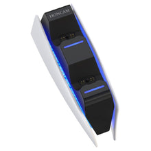 Load image into Gallery viewer, HONCAM For PS5 Gamepad Charger Dual Dock Charger, White, Black, Rose Red, Blue