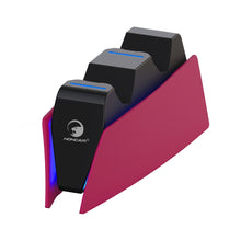 Load image into Gallery viewer, HONCAM For PS5 Gamepad Charger Dual Dock Charger, White, Black, Rose Red, Blue