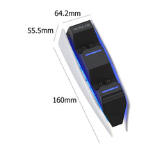 Load image into Gallery viewer, HONCAM For PS5 Gamepad Charger Dual Dock Charger, White, Black, Rose Red, Blue