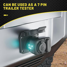 Load image into Gallery viewer, 7 Pin to 12V Truck Cigarette Lighter Power Adapter with LED Circuit Tester