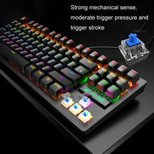 Load image into Gallery viewer, ZIYOULANG K2 87 Keys Office Laptop Punk Glowing Mechanical Wired Keyboard, Cable Length: 1.5m, K2 Black, K2 White, K2 Pink, K2 Blue
