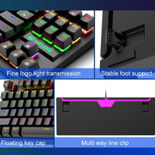 Load image into Gallery viewer, ZIYOULANG K2 87 Keys Office Laptop Punk Glowing Mechanical Wired Keyboard, Cable Length: 1.5m, K2 Pink, K2 Blue, K2 Black, K2 White