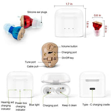 Load image into Gallery viewer, GM-915 Type-C Port CIC Hearing Aids Rechargeable Invisible Sound Amplifier