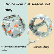 Load image into Gallery viewer, Baby Breathable Anti-fall Head Protective Cap Baby Protective Cap Toddler Bumper Cap, Spec:, Starfish, Pink Forest, Green Forest, Gray Forest, Pink Forest Antlers, Green Forest Antlers, Gray Forest Antlers, Starfish Antlers, Gray Cloud, Gray Star      ...