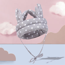 Load image into Gallery viewer, Baby Breathable Anti-fall Head Protective Cap Baby Protective Cap Toddler Bumper Cap, Spec:, Starfish, Pink Forest, Green Forest, Gray Forest, Pink Forest Antlers, Green Forest Antlers, Gray Forest Antlers, Starfish Antlers, Gray Cloud, Gray Star      ...