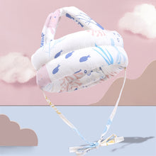 Load image into Gallery viewer, Baby Breathable Anti-fall Head Protective Cap Baby Protective Cap Toddler Bumper Cap, Spec:, Starfish, Pink Forest, Green Forest, Gray Forest, Pink Forest Antlers, Green Forest Antlers, Gray Forest Antlers, Starfish Antlers, Gray Cloud, Gray Star      ...