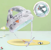 Load image into Gallery viewer, Baby Breathable Anti-fall Head Protective Cap Baby Protective Cap Toddler Bumper Cap, Spec:, Starfish, Pink Forest, Green Forest, Gray Forest, Pink Forest Antlers, Green Forest Antlers, Gray Forest Antlers, Starfish Antlers, Gray Cloud, Gray Star      ...