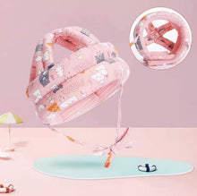Load image into Gallery viewer, Baby Breathable Anti-fall Head Protective Cap Baby Protective Cap Toddler Bumper Cap, Spec:, Starfish, Pink Forest, Green Forest, Gray Forest, Pink Forest Antlers, Green Forest Antlers, Gray Forest Antlers, Starfish Antlers, Gray Cloud, Gray Star      ...