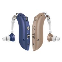 Load image into Gallery viewer, GM-105 Smart Noise Cancelling Ear-hook Rechargeable Elderly Sound Collector, Spec:, EU Plug(Skin Color), US Pulg(Skin Color), EU Plug(Blue), US Pulg(Blue)