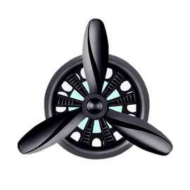 Car Air Outlet Perfume Aromatherapy Swivel Fan, Black Without Light, Silver Without Light, Red Without Light