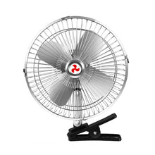 Load image into Gallery viewer, Car Powerful Fixing Clip Cooling High Wind Power Electric Fan, Specification:, 10 inch Metal 12V, 10 inch Metal 24V, 8 inch Black 12V, 8 inch Black 24V, 8 inch Metal 12V, 8 inch Metal 24V, 10 inch Black 12V, 10 inch Black 24V, 6 inch Black 12V         ...