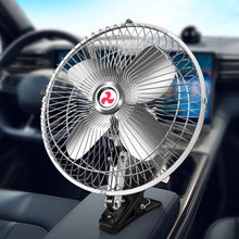 Load image into Gallery viewer, Car Powerful Fixing Clip Cooling High Wind Power Electric Fan, Specification:, 10 inch Metal 12V, 10 inch Metal 24V, 8 inch Black 12V, 8 inch Black 24V, 8 inch Metal 12V, 8 inch Metal 24V, 10 inch Black 12V, 10 inch Black 24V, 6 inch Black 12V         ...
