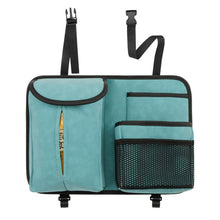 Load image into Gallery viewer, DE RAN FU Flip Fur Car Seat BackTissue Box Storage Hanging Bag With Hook, 1122 Blue, 1122 Brown, 1122 Black, 1122 Grey