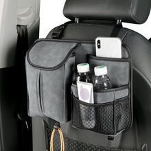 Load image into Gallery viewer, DE RAN FU Flip Fur Car Seat BackTissue Box Storage Hanging Bag With Hook, 1122 Blue, 1122 Brown, 1122 Black, 1122 Grey