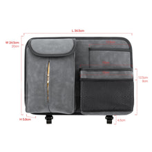 Load image into Gallery viewer, DE RAN FU Flip Fur Car Seat BackTissue Box Storage Hanging Bag With Hook, 1122 Blue, 1122 Brown, 1122 Black, 1122 Grey