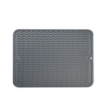 Load image into Gallery viewer, TPR Thickened Thermal Pad Wave Pattern Drain Anti-Slip Mat, Khaki Blue, Khaki Pink, Khaki Gray