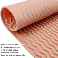 Load image into Gallery viewer, TPR Thickened Thermal Pad Wave Pattern Drain Anti-Slip Mat, Khaki Blue, Khaki Pink, Khaki Gray
