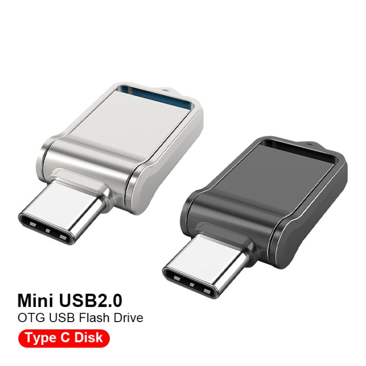 USB 2.0 + Type-C/USB-C High Speed ??Mini Computer and Phone Dual-purpose Rotary U Disk, Type-C2.0 16GB, Type-C2.0 32GB, Type-C2.0 64GB, Type-C2.0 128GB