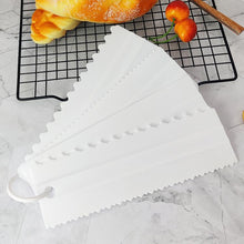 Load image into Gallery viewer, 4 PCS / Set Plastic Cream Scraper PP Double Side Sawtooth Baked Cake Flattener, 4 PCS / Set Sky Blue, 4 PCS / Set Pink, 4 PCS / Set White, 4 PCS / Set Yellow