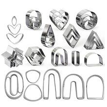 Load image into Gallery viewer, 36 In 1  Stainless Steel Polymer Clay Earring Cutters Baking Mould, 36 In 1