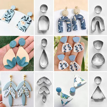 Load image into Gallery viewer, 36 In 1  Stainless Steel Polymer Clay Earring Cutters Baking Mould, 36 In 1