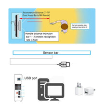 Load image into Gallery viewer, For WII WIIU PC Simulator USB Plug Infrared Ray Inductor, USB Plug