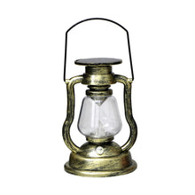 Load image into Gallery viewer, 200802 Retro Solar Kerosene Lamp Shape Handheld Lamp Home Decor Flame Lamp, Bronze, Gold, Silver, Rusty, Red