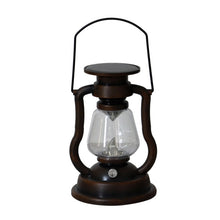 Load image into Gallery viewer, 200802 Retro Solar Kerosene Lamp Shape Handheld Lamp Home Decor Flame Lamp, Bronze, Gold, Silver, Rusty, Red