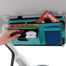 Load image into Gallery viewer, DE RAN FU Car Shade Glasses Box Storage Bag Car Flip Fur Glue Box Zipper Card Bag, 8018 Grey, 8018 Blue, 8018 Black, 8018 Brown