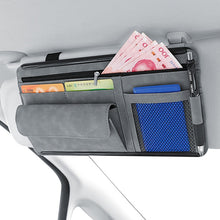 Load image into Gallery viewer, DE RAN FU Car Shade Glasses Box Storage Bag Car Flip Fur Glue Box Zipper Card Bag, 8018 Blue, 8018 Black, 8018 Brown, 8018 Grey