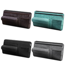 Load image into Gallery viewer, DE RAN FU Car Shade Glasses Box Storage Bag Car Flip Fur Glue Box Zipper Card Bag, 8018 Blue, 8018 Black, 8018 Brown, 8018 Grey